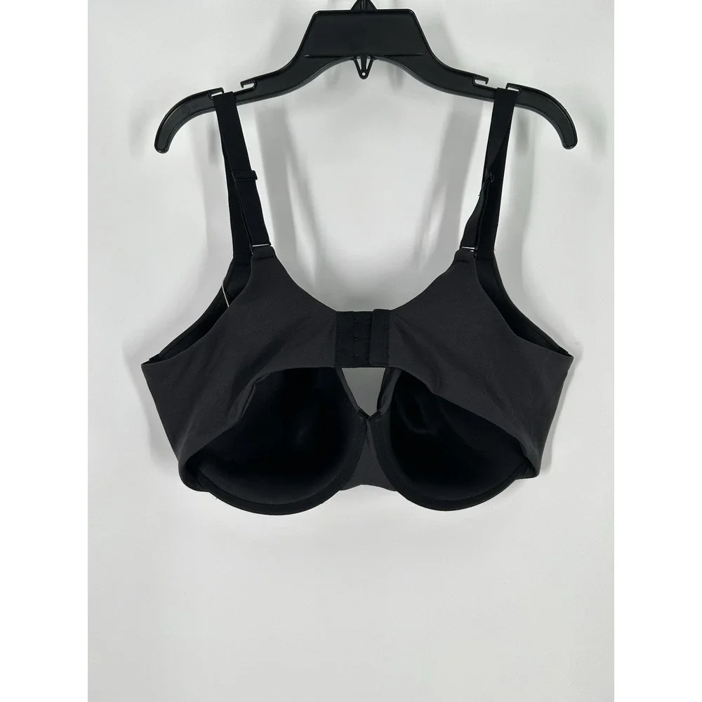 Skims Fits Everybody‎ T Shirt Bra Onyx Underwire Padded Black Size 42DD